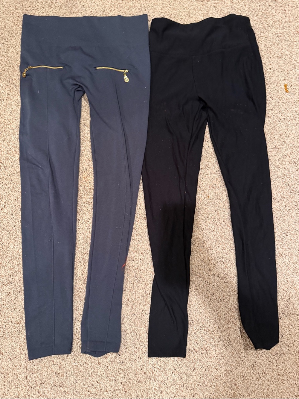 Orvis Black Top Leggings and Grey Sociology Leggings- Pair